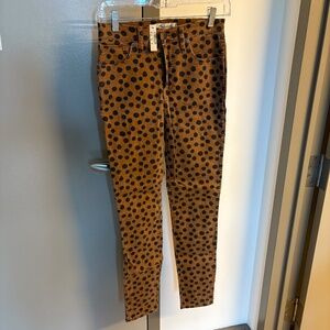 Madewell (Leopard-like) Polka Dot Jeans